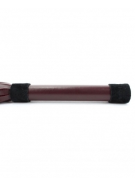 Бордовая плеть Ladys Arsenal с гладкой ручкой - 45 см. - БДСМ Арсенал - купить с доставкой в Новосибирске