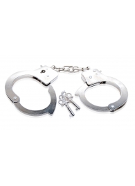 Металлические наручники Beginner s Metal Cuffs - Pipedream - купить с доставкой в Новосибирске