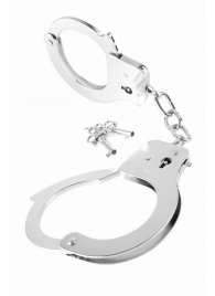 Металлические серебристые наручники Designer Metal Handcuffs - Pipedream - купить с доставкой в Новосибирске