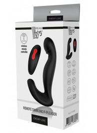 Черный вибромассажер простаты SWIRLING P-PLEASER - Dream Toys - в Новосибирске купить с доставкой