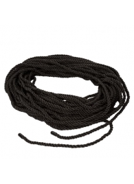 Черная веревка для шибари BDSM Rope - 30 м. - California Exotic Novelties - купить с доставкой в Новосибирске