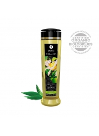 Массажное масло Organica с ароматом зеленого чая - 240 мл. - Shunga - купить с доставкой в Новосибирске