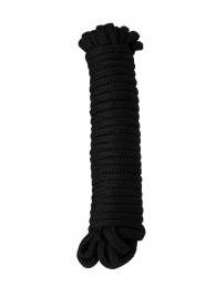 Черная текстильная веревка для бондажа - 1 м. - Штучки-дрючки - купить с доставкой в Новосибирске