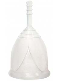 Белая менструальная чаша размера L - Тюльпан - купить с доставкой в Новосибирске