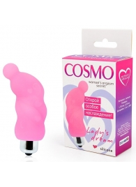 Розовый миниатюрный спиралевидный вибромассажер - 6,9 см. - Cosmo