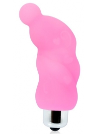 Розовый миниатюрный спиралевидный вибромассажер - 6,9 см. - Bior toys