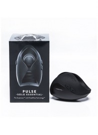 Черный инновационный мужской вибратор PULSE SOLO ESSENTIAL - Hot Octopuss - в Новосибирске купить с доставкой