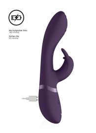 Фиолетовый вибромассажер-кролик Cato - 21,5 см. - Shots Media BV