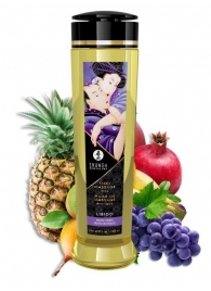 Массажное масло Libido Exotic Fruits с ароматом экзотических фруктов - 240 мл. - Shunga - купить с доставкой в Новосибирске