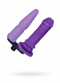 Фиолетовая двойная насадка для секс-машин - MyWorld - DIVA - купить с доставкой в Новосибирске