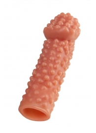 Реалистичная насадка на пенис с бугорками - 16,5 см. - KOKOS - в Новосибирске купить с доставкой
