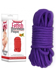 Фиолетовая верёвка для любовных игр - 10 м. - Lovetoy - купить с доставкой в Новосибирске
