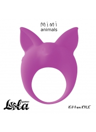 Фиолетовое эрекционное кольцо Kitten Kyle - Lola Games - в Новосибирске купить с доставкой
