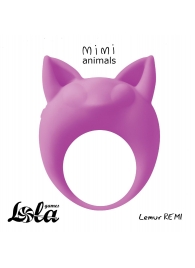 Фиолетовое эрекционное кольцо Lemur Remi - Lola Games - в Новосибирске купить с доставкой