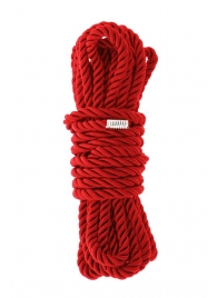 Красная веревка для шибари DELUXE BONDAGE ROPE - 5 м. - Dream Toys - купить с доставкой в Новосибирске