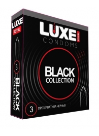 Черные презервативы LUXE Royal Black Collection - 3 шт. - Luxe - купить с доставкой в Новосибирске