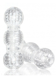 Прозрачный фигурный мастурбатор Master Stroker - Blush Novelties - в Новосибирске купить с доставкой