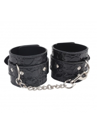 Черные наручники Be good Wrist Cuffs - Chisa - купить с доставкой в Новосибирске