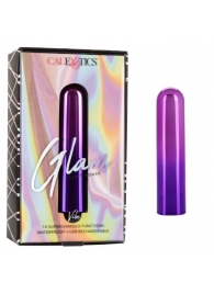 Фиолетовый гладкий мини-вибромассажер Glam Vibe - 9 см. - California Exotic Novelties