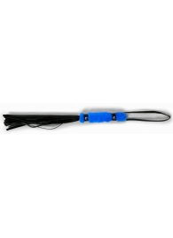 Черный флогер с синей ручкой - 28 см. - Джага-Джага - купить с доставкой в Новосибирске