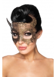 Золотистая карнавальная маска  Альнаир - Джага-Джага купить с доставкой