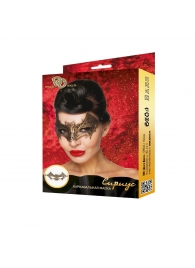 Золотистая карнавальная маска  Сириус - Джага-Джага купить с доставкой