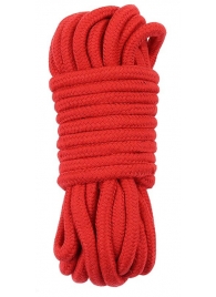 Красная верёвка для любовных игр - 10 м. - Lovetoy - купить с доставкой в Новосибирске