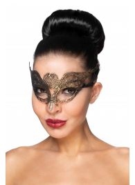 Золотистая карнавальная маска  Поррима - Джага-Джага купить с доставкой