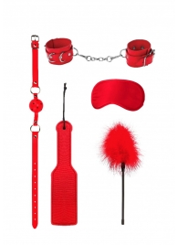 Красный игровой набор БДСМ Introductory Bondage Kit №4 - Shots Media BV - купить с доставкой в Новосибирске