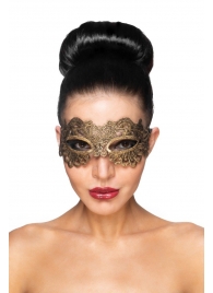 Золотистая карнавальная маска  Антарес - Джага-Джага купить с доставкой