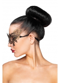 Золотистая карнавальная маска  Спика - Джага-Джага купить с доставкой