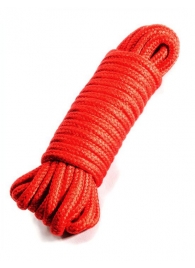 Красная верёвка для бондажа и декоративной вязки - 10 м. - Eroticon - купить с доставкой в Новосибирске