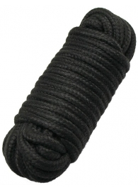 Черная верёвка для бондажа и декоративной вязки - 10 м. - Eroticon - купить с доставкой в Новосибирске