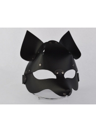 Черная кожаная маска  Лиса - Sitabella - купить с доставкой в Новосибирске