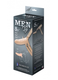 Телесный мужской парапротез MEN STYLE - 15 см. - LOVETOY (А-Полимер) - купить с доставкой в Новосибирске