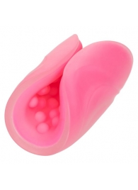 Розовый рельефный мастурбатор Beaded Grip - California Exotic Novelties - в Новосибирске купить с доставкой
