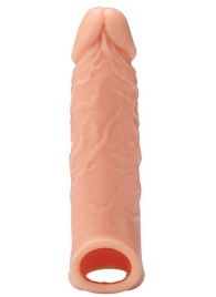 Телесная насадка EXTENDER WITH BALL STRAP 6.5 - 17 см. - Dream Toys - в Новосибирске купить с доставкой