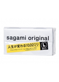 Презервативы Sagami Original 0.02 L-size увеличенного размера - 10 шт. - Sagami - купить с доставкой в Новосибирске