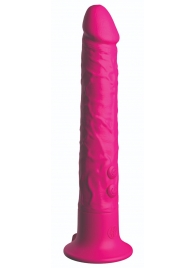 Ярко-розовый вибромассажер-реалистик с присоской Classix Wall Banger 2.0 - 19,1 см. - Pipedream