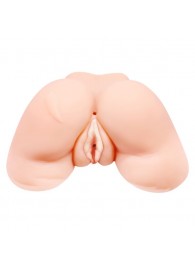 Телесная вибровагина Julie с 2 рабочими отверстиями - Baile - в Новосибирске купить с доставкой