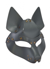 Серая маска Wolf с клепками - Sitabella - купить с доставкой в Новосибирске