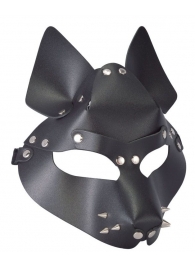 Черная маска Wolf с шипами - Sitabella - купить с доставкой в Новосибирске