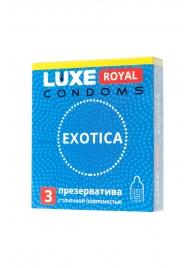 Текстурированные презервативы LUXE Royal Exotica - 3 шт. - Luxe - купить с доставкой в Новосибирске