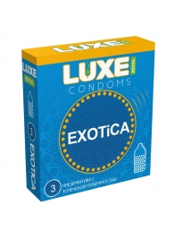 Текстурированные презервативы LUXE Royal Exotica - 3 шт. - Luxe - купить с доставкой в Новосибирске