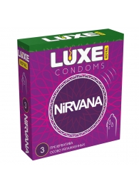 Презервативы с увеличенным количеством смазки LUXE Royal Nirvana - 3 шт. - Luxe - купить с доставкой в Новосибирске