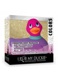 Фиолетово-розовый вибратор-уточка I Rub My Duckie 2.0 Colors - Big Teaze Toys - купить с доставкой в Новосибирске