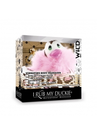 Белый вибратор-уточка I Rub My Duckie 2.0 Wild с леопардовым принтом - Big Teaze Toys - купить с доставкой в Новосибирске
