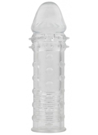 Прозрачная реалистичная насадка на пенис Extra Texture Sleeve - 16,2 см. - Chisa - в Новосибирске купить с доставкой