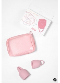 Набор из 2 розовых менструальных чаш Magnolia - Lola Games - купить с доставкой в Новосибирске