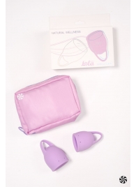 Набор из 2 сиреневых менструальных чаш Orchid - Lola Games - купить с доставкой в Новосибирске
